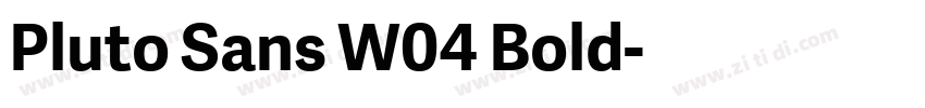 Pluto Sans W04 Bold字体转换